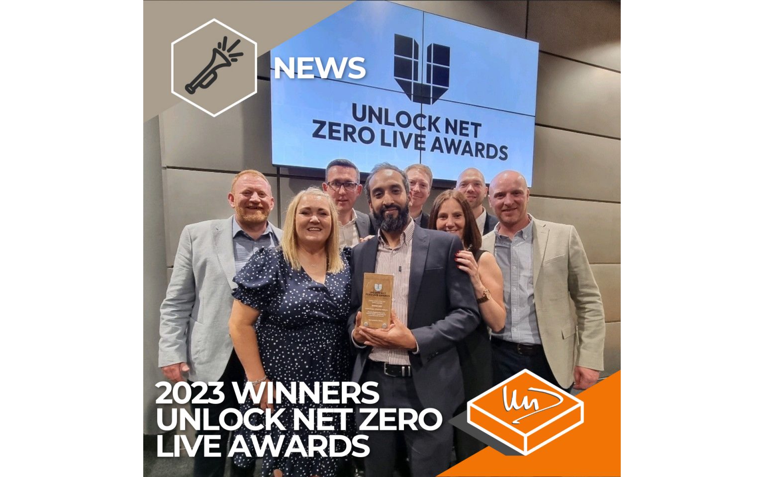 Winner Unlock Net Zero Live Awards Michael Dyson Associates Ltd