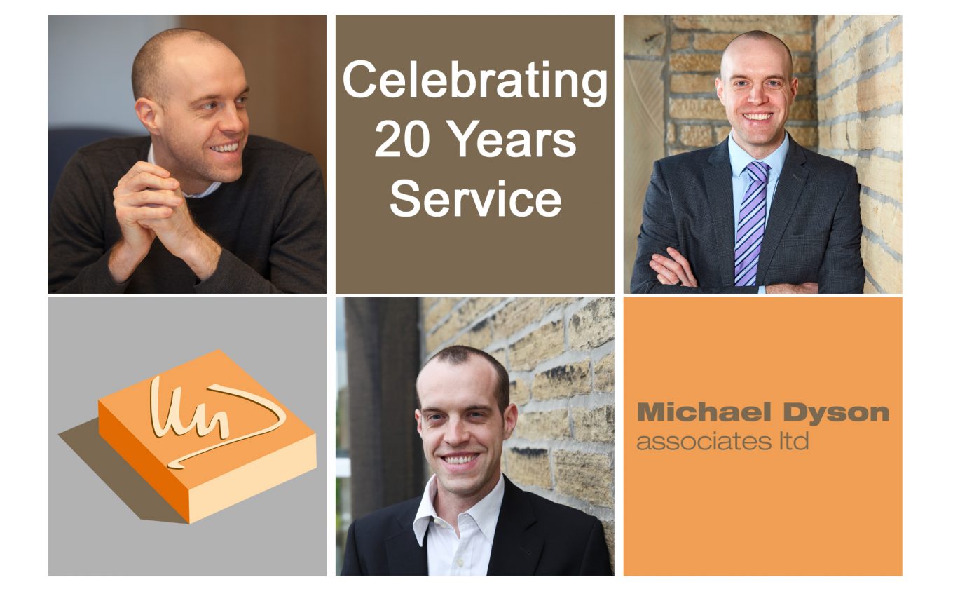 Celebrating 20 Years Service Michael Dyson Associates Ltd